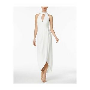 XSCAPE Faux Wrap Dress White Dress | sz 2 |